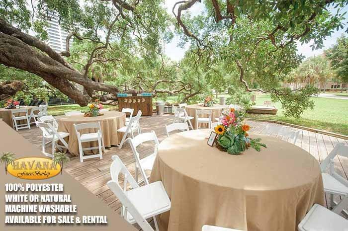 The Difference Between Natural and Faux Burlap Tablecloths