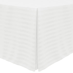 Rectangular Fitted Tablecloth Standard 29" Height Poly Stripe