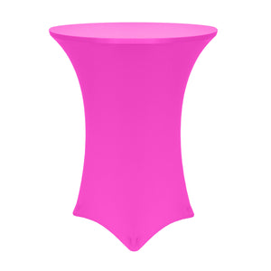 Fitted Spandex Cocktail cover in Pink used for weddings and special events