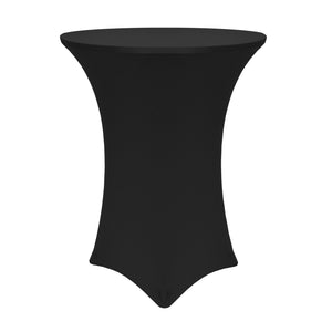 Black Spandex Stretch table cover for special events and celebrations