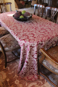 Rectangular Miranda Damask Tablecloth