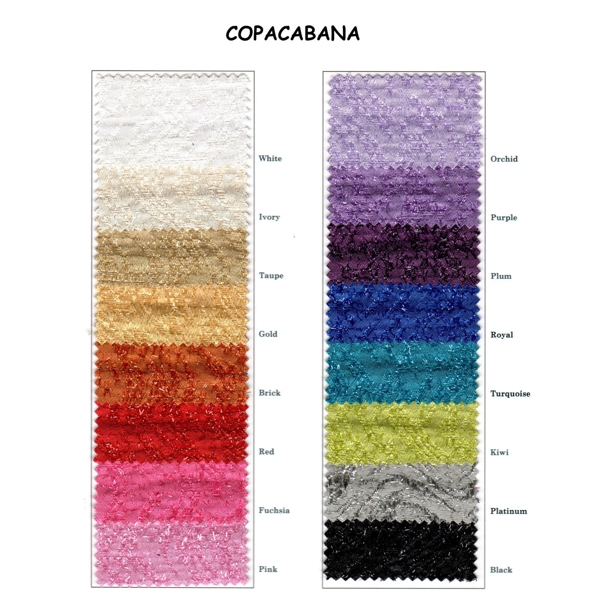 Dozen Copacabana Taffeta Napkins main image 1