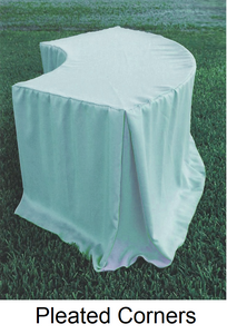 Spun Poly Fitted 6030 Serpentine Tablecloth - Premier Table Linens
