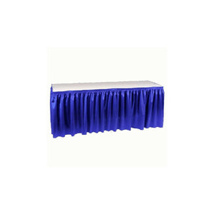 Poly Knit Table Skirt Shirred Pleat
