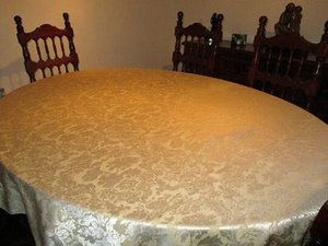 Somerset Damask Oval Tablecloth - Premier Table Linens