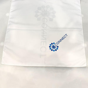 Custom Napkins With Logo, Double Sided Poly Cloth Napkin in White