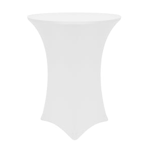 Fitted Spandex Cocktail cover in white for weddings and special events