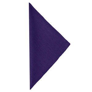 Havana napkin in Purple Folded in a triangle form