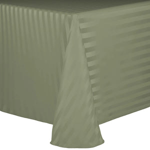 Rectangular Poly Stripe Tablecloth