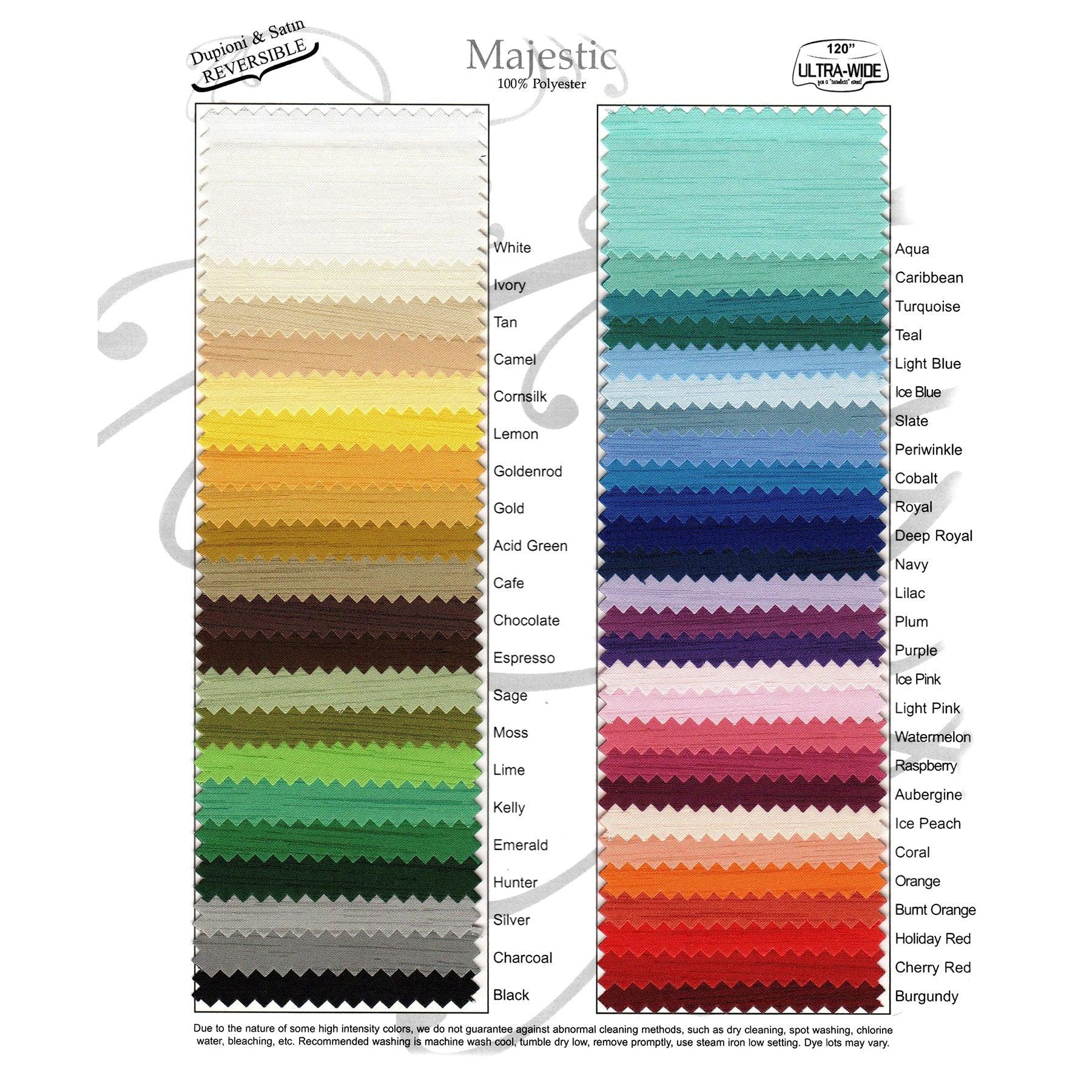 Majestic Dupioni Swatch Card or Samples
