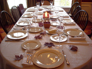 Fall tablecloth, oval tablecloth 
