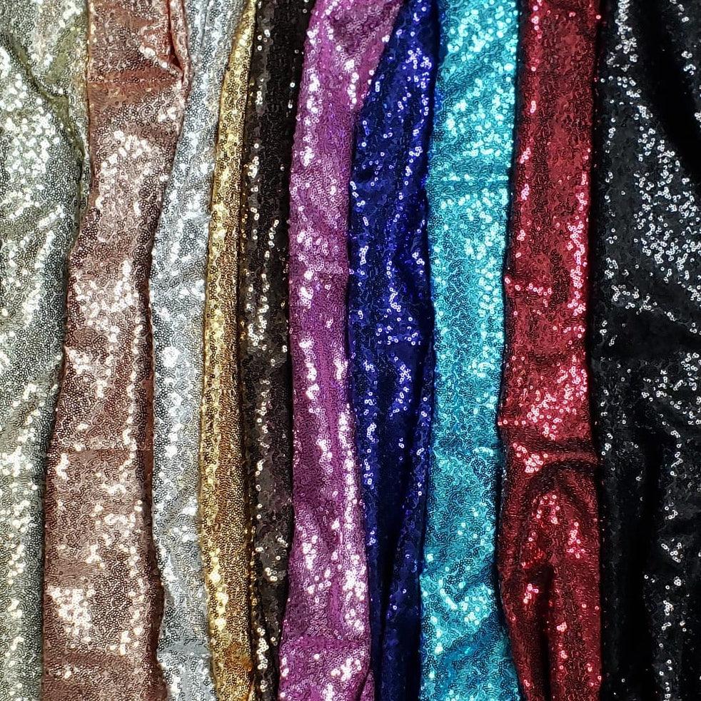Silver Sequin Fabric, Sold by The Yard, Sequin Fabric, Tablecloth, Sequin  Table