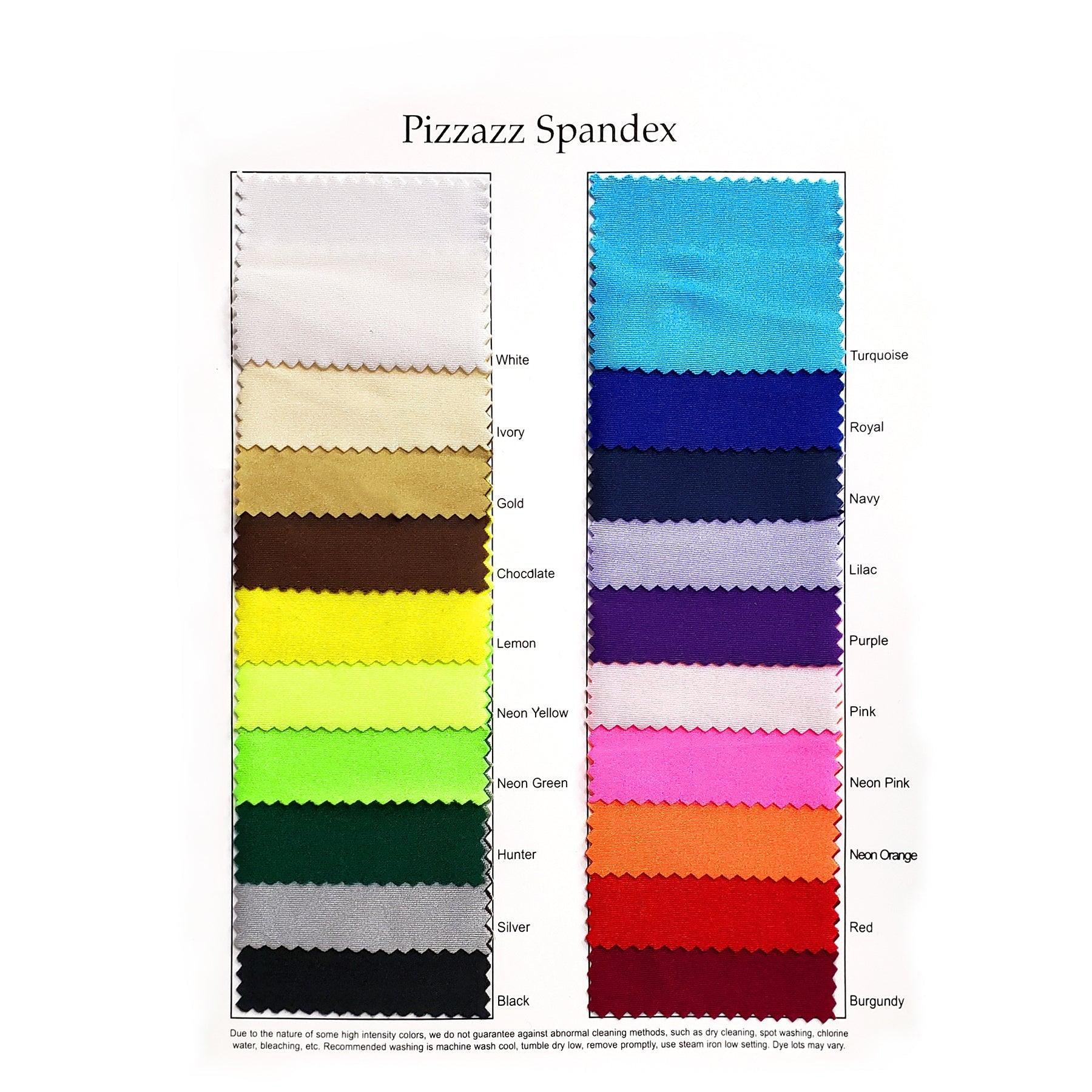 Spandex Swatch Card Spandex Swatch Card