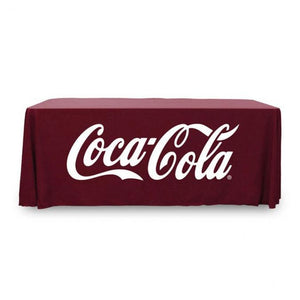 4' Black one color printed tablecloth for Coca Cola