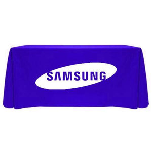 Blue 5 foot custom printed tablecloth for Samsung