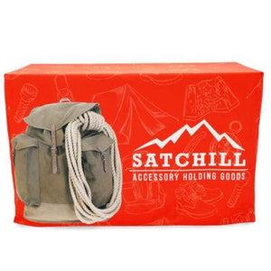 Orange custom printed liquid repellant table cover for Satchill bag company