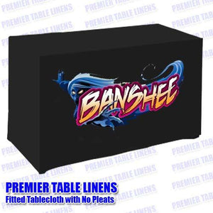 Custom printed table throw for Banshee Halloween attraction