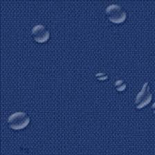 Magnified area of blue Liquid repellent material with water on it