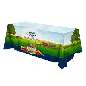 Fully custom printed all over tablecloth for Bolthouse Farms