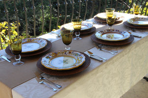 Rectangular Fitted Tablecloth Standard 29" Height Melrose Damask - Premier Table Linens - PTL 