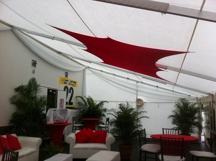 Equilateral Triangle Spandex Hanging Sail - 3 Points