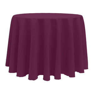 Aubergine 120" Round Poly Premier Tablecloth - Premier Table Linens - PTL 
