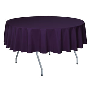 Aubergine 90" Round Poly Premier Tablecloth - Premier Table Linens - PTL 