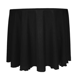 Black 120" Round Majestic Tablecloth - Premier Table Linens - PTL 