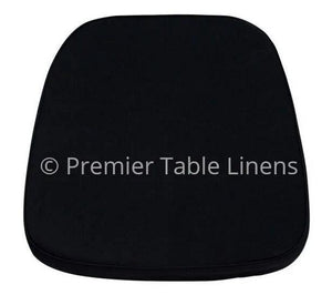 Black Fabric Chiavari Chair Cushion - Hard, 1.75" - Premier Table Linens - PTL 