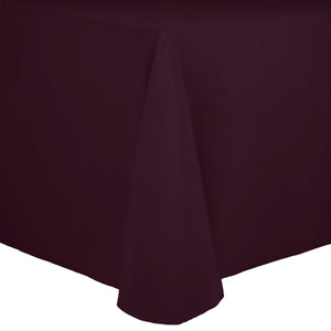 Burgundy 90" x 156" Rectangular Spun Poly Tablecloth - Premier Table Linens - PTL 