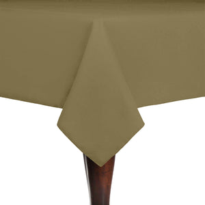 Camel 54" x 54" Square Spun Poly Tablecloth - Premier Table Linens - PTL 