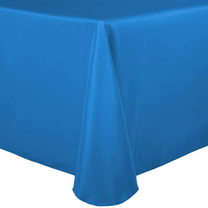 Cobalt 60" x 120" Rectangular Poly Premier Tablecloth - Premier Table Linens - PTL 