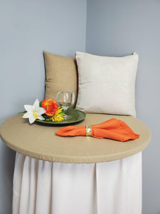 Havana napkin on table with Matching tablecloth, pillow covers and table topper