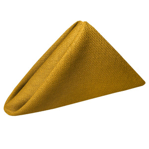 Havana napkin in gold color Folded in a triangle form