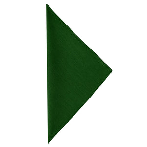 Havana napkin in Hunter Folded in a triangle form
