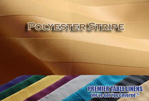 Dozen Poly Stripe Napkins - Premier Table Linens - PTL 