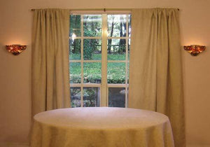 Faux Burlap Curtains - Premier Table Linens - PTL 