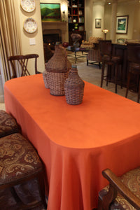 Hacana tablecloth, orange table linen 