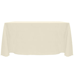 Ivory 90" x 156" Rectangular Majestic Tablecloth - Premier Table Linens - PTL 