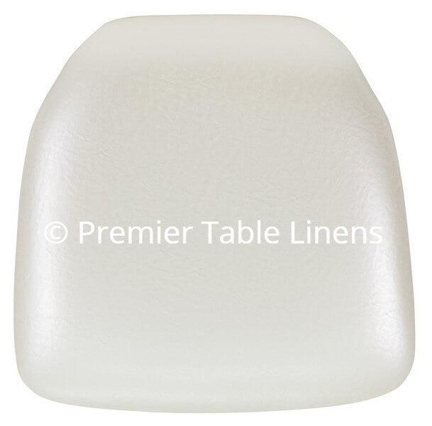 Ivory Vinyl Chiavari Chair Cushion Hard, 2"