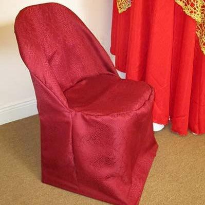 Red chair covers for best sale folding chairs