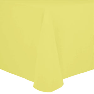 Lemon 60" x 120" Rectangular Spun Poly Tablecloth - Premier Table Linens - PTL 