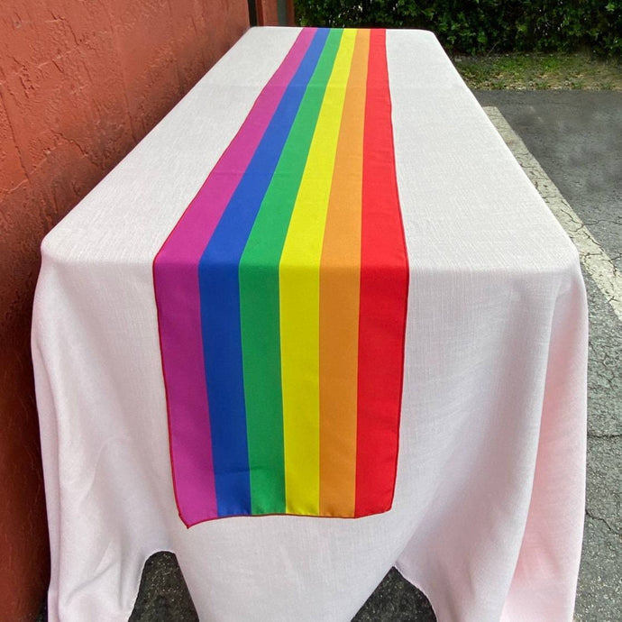 LGBT Gay Pride Rainbow Table Runner - Premier Table Linens - PTL 