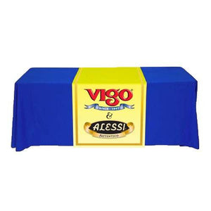 Yellow printed table runner for the Vigo and Alessi company