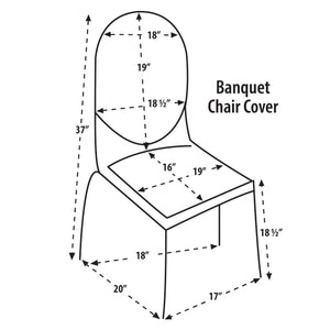 Melrose Damask Banquet Chair Cover - Premier Table Linens - PTL 