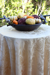 Round Damask tablecloth