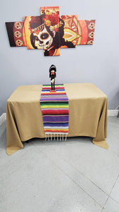 Mexican Serape Table Runner With Fringe - Premier Table Linens - PTL 