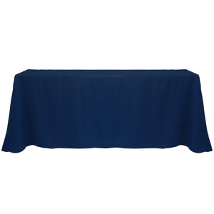 Navy 90" x 132" Rectangular Poly Premier Tablecloth - Premier Table Linens - PTL 