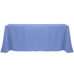 Periwinkle 90" x 132" Rectangular Poly Premier Tablecloth - Premier Table Linens - PTL 