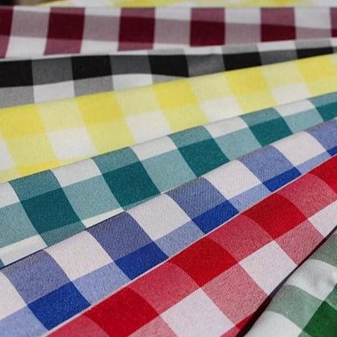Poly Check Fabric By The Yard - Premier Table Linens - PTL 